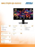 MSI Monitor 26.5 cala MAG 271QPX QD-OLED E2 LED/WQHD/FLAT/240Hz/czarny