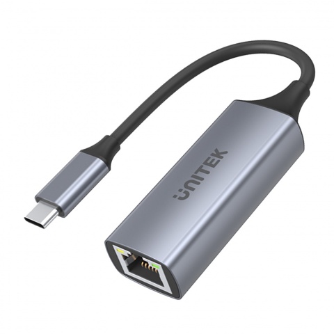 Adapter USB C Unitek RJ45 1000 Mbps Gigabit kompaktowy aluminiowy szybki