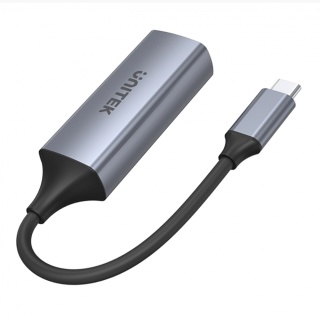Adapter USB C Unitek RJ45 1000 Mbps Gigabit kompaktowy aluminiowy szybki