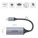 Adapter USB C Unitek RJ45 1000 Mbps Gigabit kompaktowy aluminiowy szybki