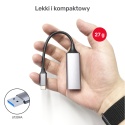 Adapter USB C Unitek RJ45 1000 Mbps Gigabit kompaktowy aluminiowy szybki