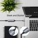 Adapter USB C Unitek RJ45 1000 Mbps Gigabit kompaktowy aluminiowy szybki