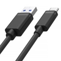 Przewód Unitek Y-C481BK USB-A USB-C 50cm szybkie ładowanie 18W