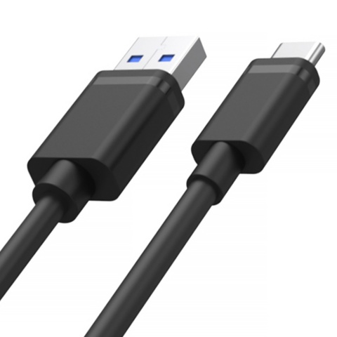 Przewód Unitek Y-C481BK USB-A USB-C 50cm szybkie ładowanie 18W