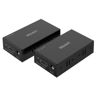 Unitek 60M HDMI Extender V100A CAT6 Full HD aktywny zasilacz