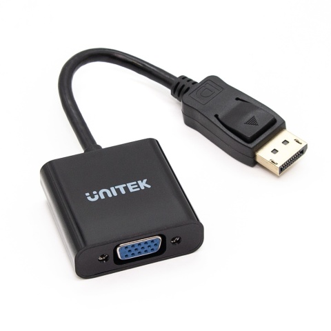 Unitek Adapter DisplayPort na VGA Full HD kompaktowy konwerter