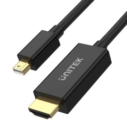 Unitek Adapter miniDP na HDMI 4K 30Hz kabel 2m HDCP2 złote wtyki