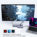 Unitek Hub N9+ USB-C HDMI 4K60 PD 100W 9w1 kompaktowy Gigabit czytnik kart