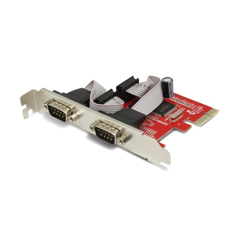Unitek PCI Express kontroler 2x RS-232 Y-7504 wydajna karta szeregowa do PC