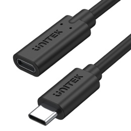 Unitek Przedłużacz USB C 50 cm 10 Gbps 4K PD 100W kompaktowy
