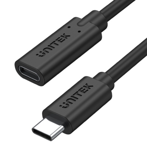 Unitek Przedłużacz USB C 50 cm 10 Gbps 4K PD 100W kompaktowy