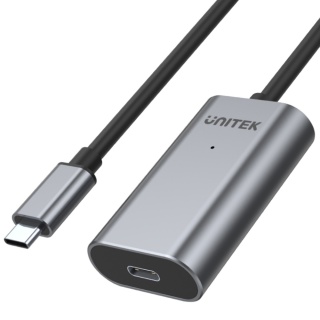 Unitek U305A aktywny przedłużacz USB C 5m wzmacniacz sygnału ładowanie