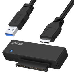 Unitek Y-1039 mostek USB 3.0 SATA III 2.5/3.5 szybki adapter z zasilaczem