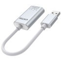 Unitek Y-247A karta dźwiękowa USB Stereo kompaktowa aluminiowa PlugPlay