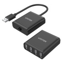 Unitek Y-2516 przedłużacz USB 2.0 po skrętce 4xUSB z zasilaczem
