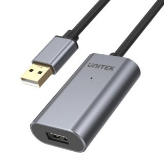 Unitek Y-272 aktywny przedłużacz USB 2.0 10m premium wzmacniacz sygnału LTE