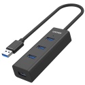 Unitek Y-3089 Hub USB 3.0 4 porty aktywny zasilany