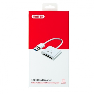 Unitek Y-9321 czytnik kart SD microSD USB 3.0 szybki kompaktowy