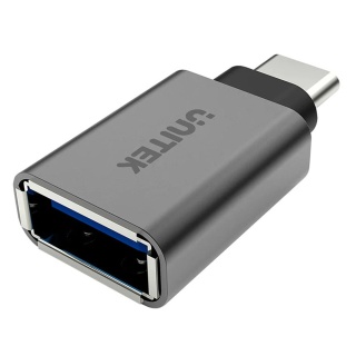 Unitek Y-A025CGY Adapter USB C do USB 3.1 5Gbps aluminiowy OTG