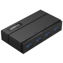 Unitek Y-HB03001 Hub 4x USB3.0 szybkie ładowanie BC1.2 kompaktowy