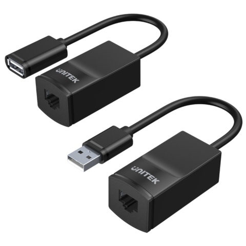 Unitek Y-UE01001 wydajny przedłużacz USB po skrętce 60m Plug and Play