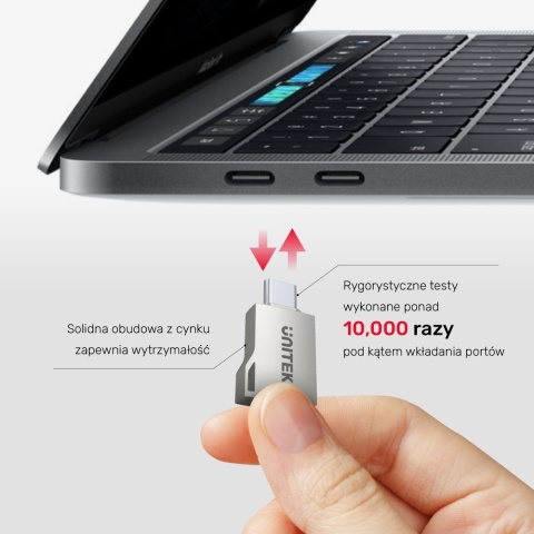 Unitek adapter USB-A na USB-C USB 3.1 Gen1 kompaktowy OTG 5 Gbps