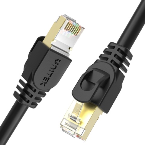 Unitek kabel Ethernet Cat7 0,5m SSTP RJ45 patchcord 10Gbps 600MHz