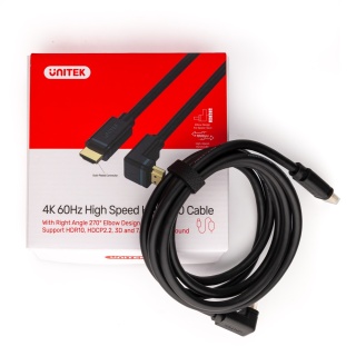 Unitek kabel kątowy HDMI 2.0 270 stopni 4K 3 m wysokiej jakości