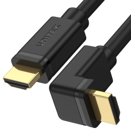 Unitek kabel kątowy HDMI 2.0 90 stopni 2 m 4K High Speed HDR