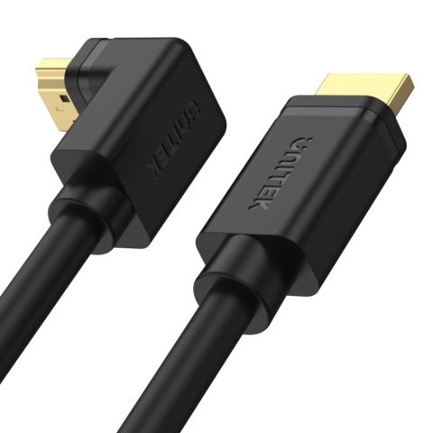 Unitek kabel kątowy HDMI 2.0 90 stopni 2 m 4K High Speed HDR