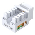 Unitek moduł Keystone RJ45 Cat6 UTP pozłacane styki 50 szt
