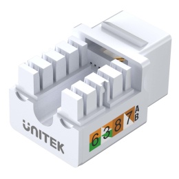Unitek moduł Keystone RJ45 Cat6 UTP pozłacane styki 50 szt