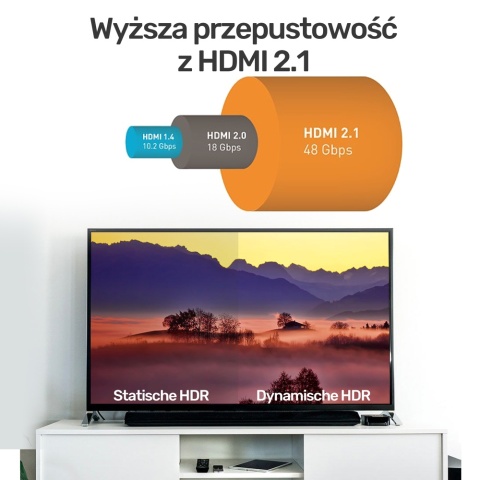 Unitek przewód HDMI 2.1 8K UHD 3M C139W
