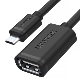 Unitek przewód OTG USB 2.0 microUSB 22cm 480Mbps kompaktowy