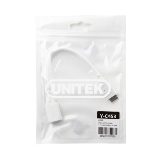 Unitek przewód OTG USB 3.0 microUSB 20cm szybki kompaktowy do smartfona