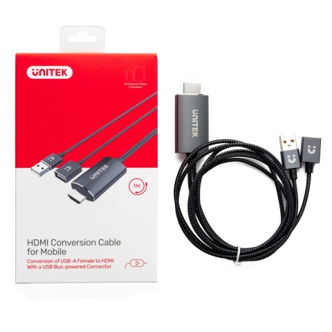 Unitek przewód Telefon TV M1104A adapter USB HDMI Full HD iOS Bluetooth