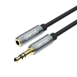 Unitek przewód miniJack 3,5mm 1m przedłużacz audio pozłacane wtyki premium