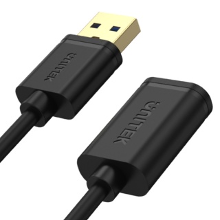 Unitek przewód przedłużacz USB 3.1 Gen1 3m szybki czarny pozłacane wtyki
