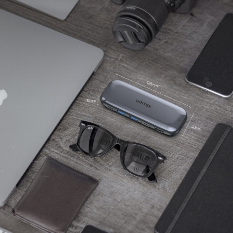Unitek uHUB H6 Storage Hub USB-C M.2 NVMe HDMI 4K PD 100W wydajny