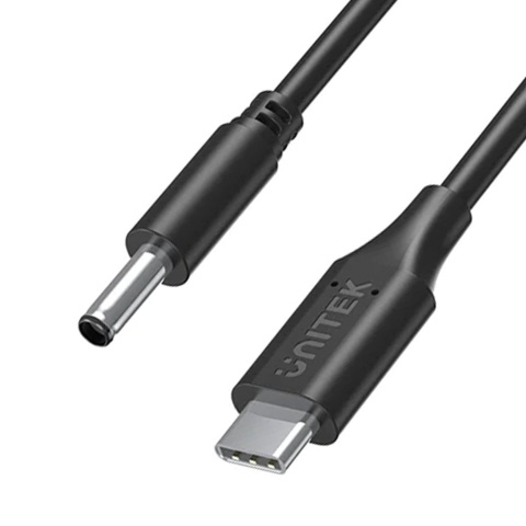 Kabel zasilający Unitek C14120BK 1.8m 65W USB C lekki do laptopa Dell DC4.5