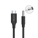 Kabel zasilający Unitek C14120BK 1.8m 65W USB C lekki do laptopa Dell DC4.5