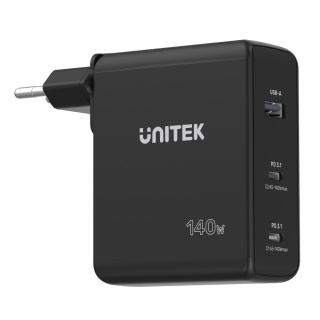 Ładowarka Unitek P1115A GaN 3 porty 140W kompaktowa