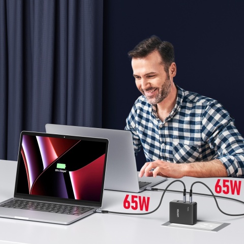 Ładowarka Unitek P1115A GaN 3 porty 140W kompaktowa