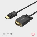 Unitek Adapter DisplayPort na VGA z kablem 180 cm Full HD