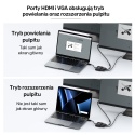 Unitek Adapter USB C V1168A HDMI 4K VGA Full HD lekki kompaktowy