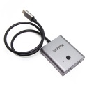 Unitek D1078A przełącznik USB C 4K 144Hz dwukierunkowy 100W profesjonalny