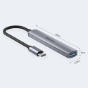 Unitek H1208B Hub USB C 4w1 1xUSB3 5Gbps 3xUSB2 alu kompaktowy
