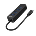 Unitek Hub USB C 4 porty USB 3.1 aktywny 10W kompaktowy