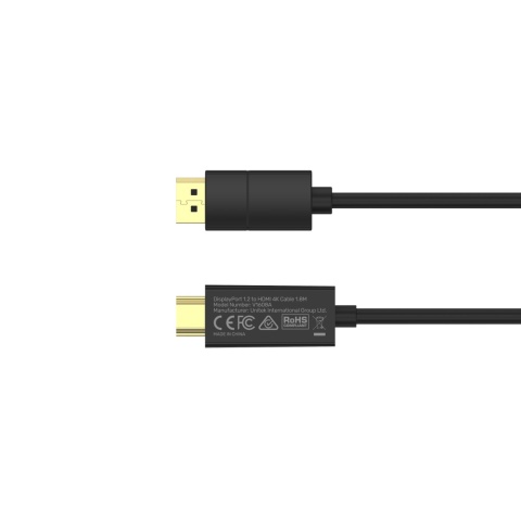 Unitek Kabel DisplayPort 1.2 na HDMI 4K 60Hz 1,8 m