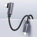 Unitek Kabel USB-C kątowy 90° 0.5m PD 100W nieplączący